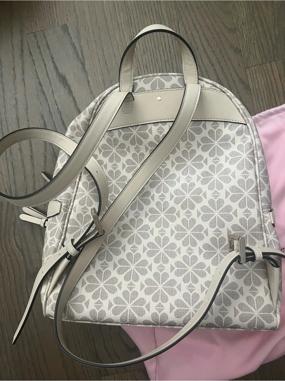 kate spade Cream Floral Pattern Mini Backpack